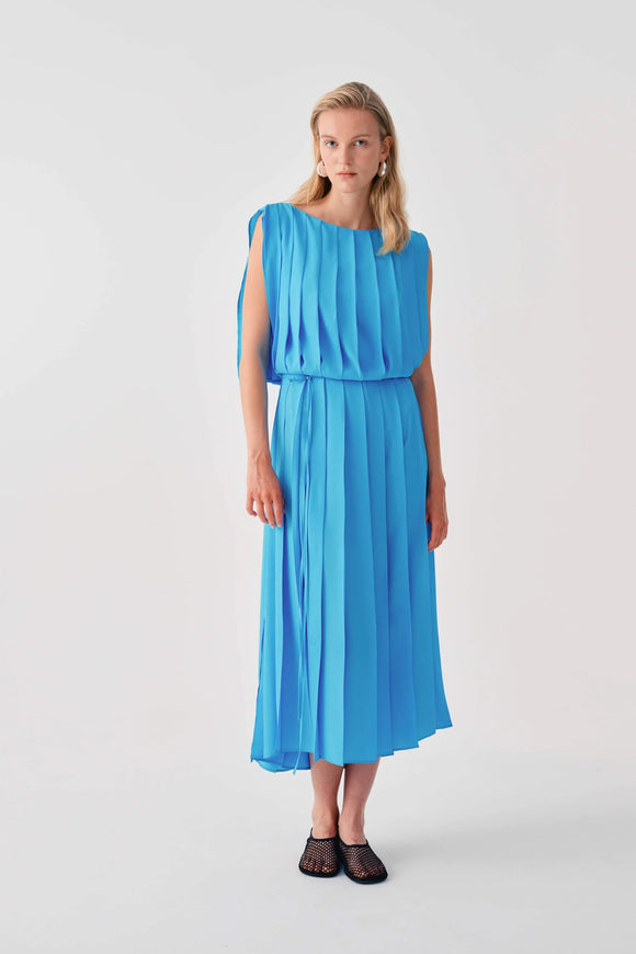 beatrice pleated midi dress Beatrice