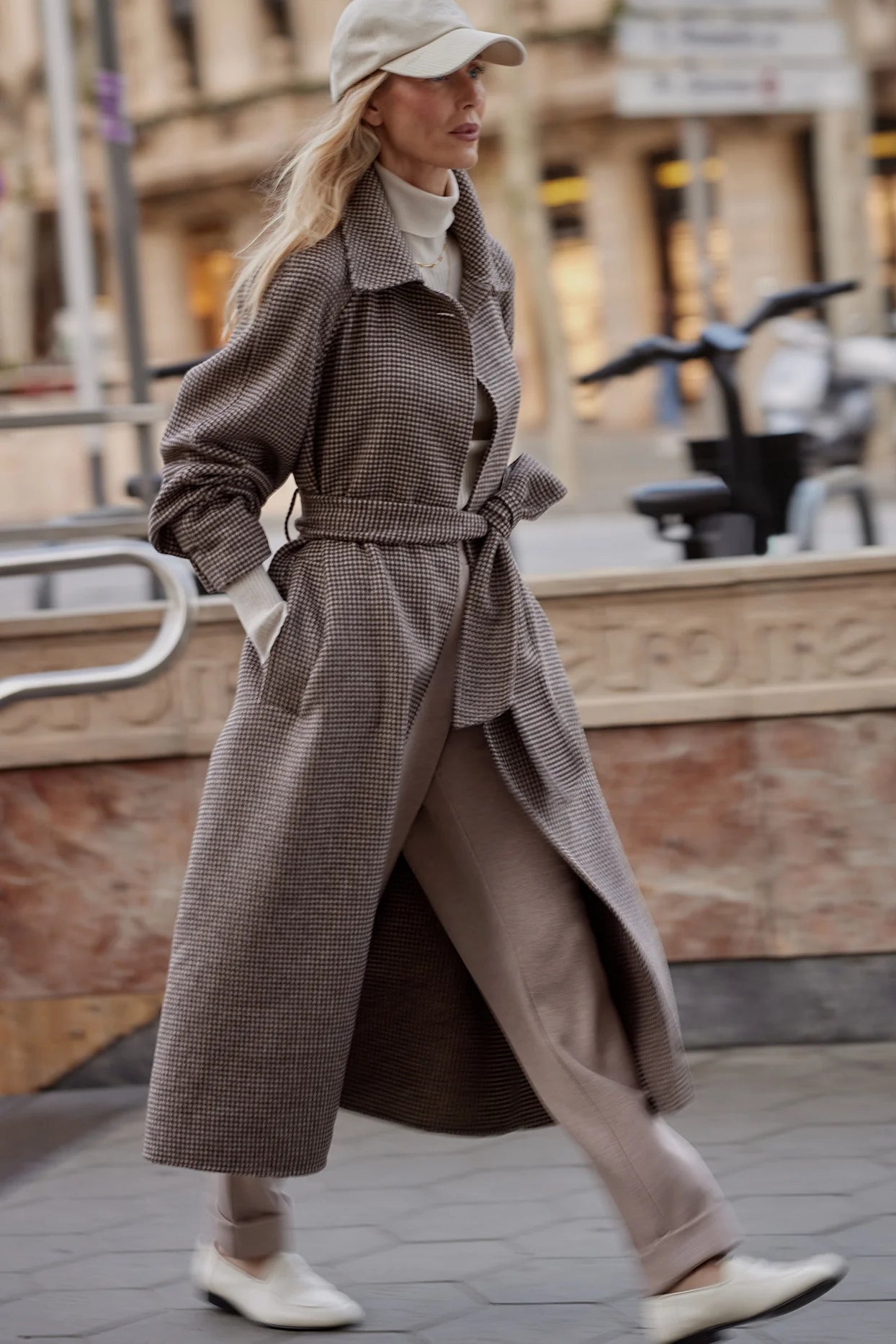 Tomlinson Belted Long Coat – REQUISITE