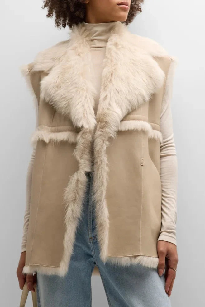 Yemi Shearling Vest – REQUISITE - Main Image
