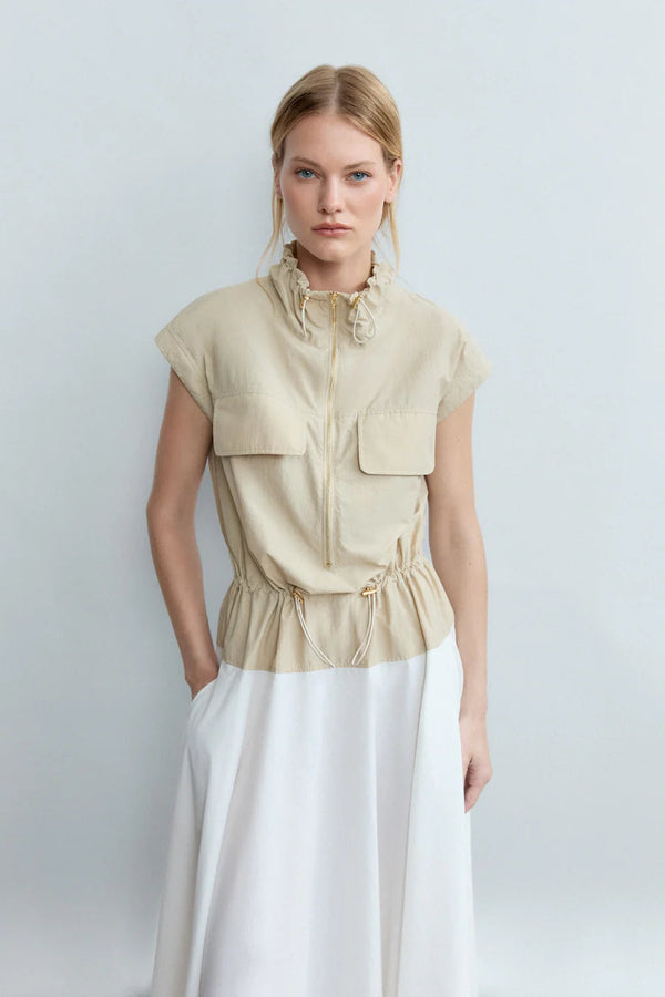 Two Tone Vested Dress – REQUISITE
